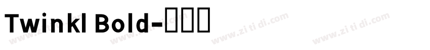 Twinkl Bold字体转换